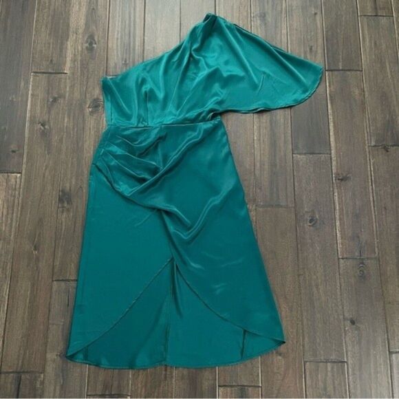 Cupshe Green One Shoulder Dress M - Picture 1 of 4